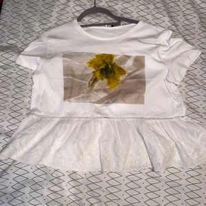 Zara fun casual printed blouse